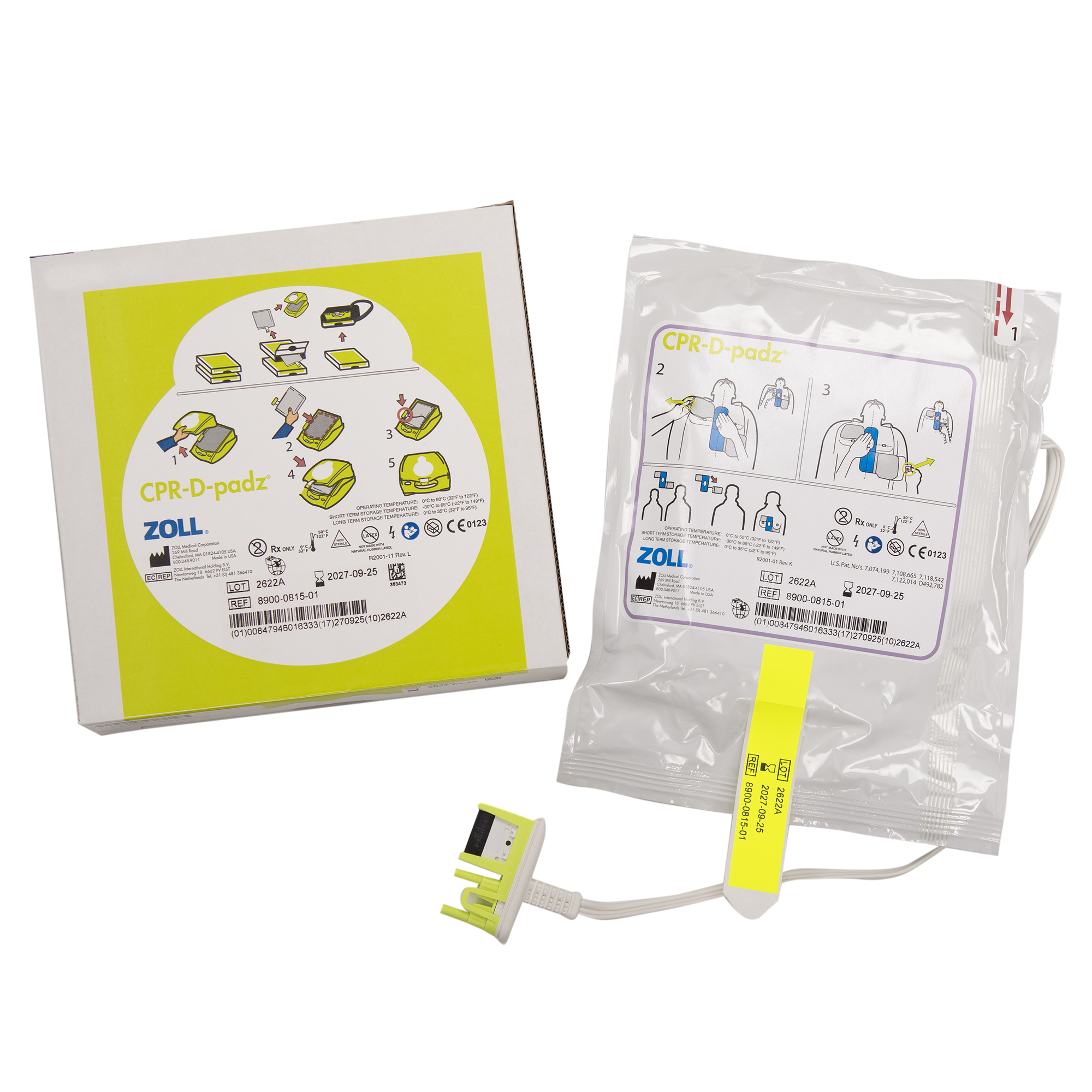 Zoll AED Plus CPR-D padz Defibrillator Pads